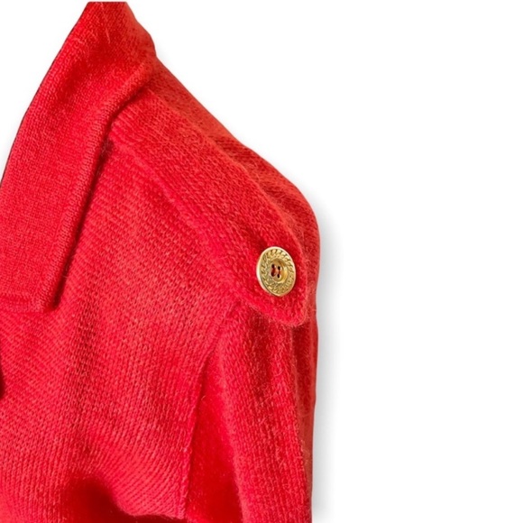 Celine women’s vintage double breasted wool sweater blazer 80’s size XL colorful - Picture 5 of 15